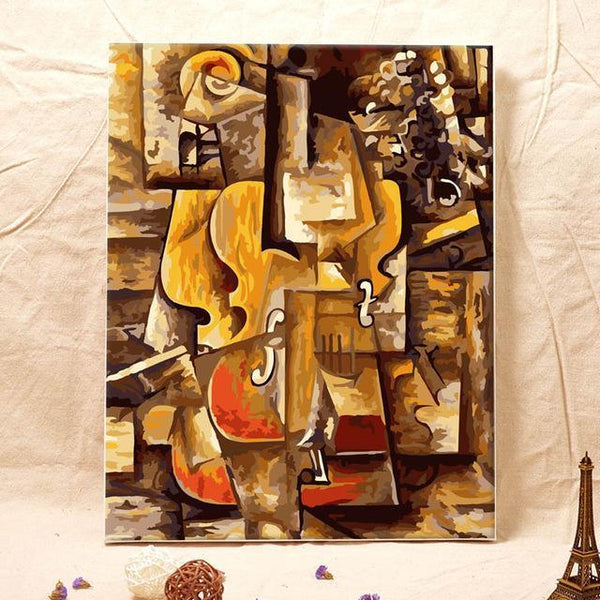 Picasso's Violin and Grapes - Van-Go Paint-by-Number Kit